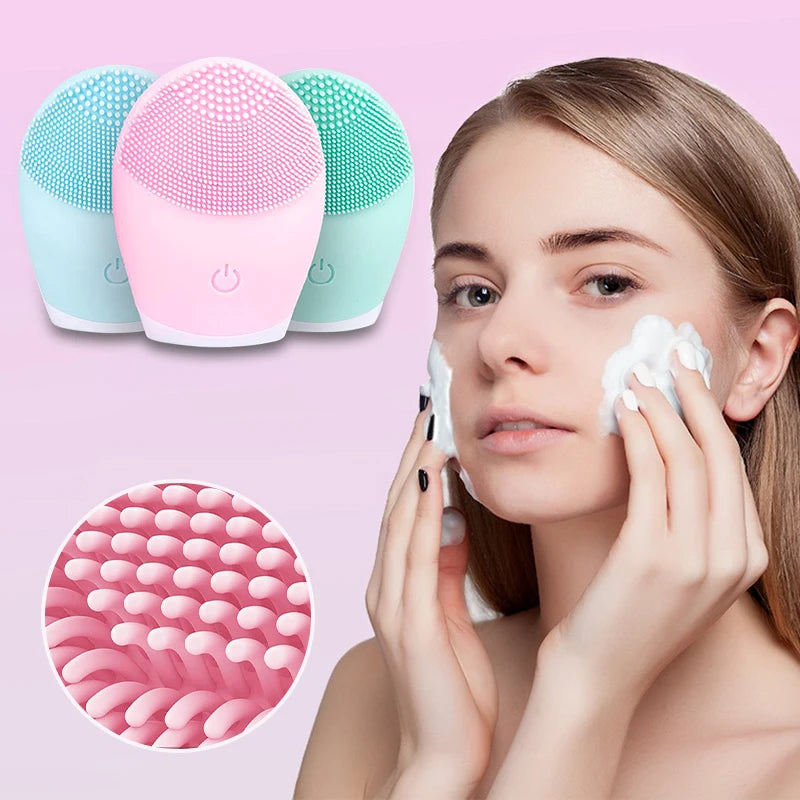 Core Beauty – Brosse Visage Sonique Exfoliante en Silicone