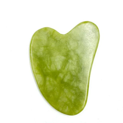 Core Beauty – Gua Sha Double Tête en Pierre de Jade Naturelle