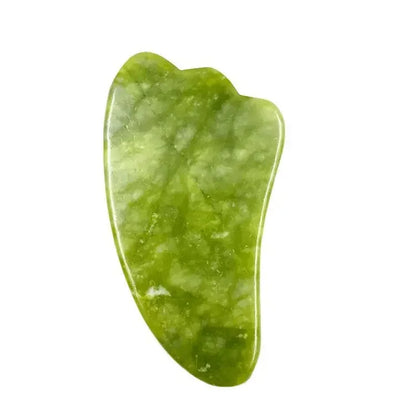 Core Beauty – Gua Sha Double Tête en Pierre de Jade Naturelle